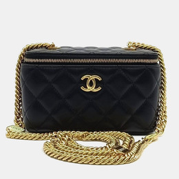 Chanel: Чёрная сумка через плечо 