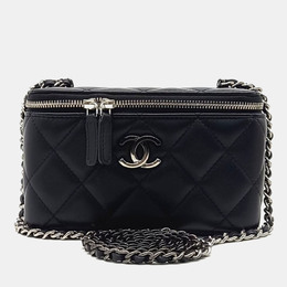 Chanel: Чёрная сумка через плечо 