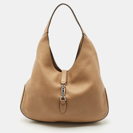 Gucci: Бежевая сумка  Jackie