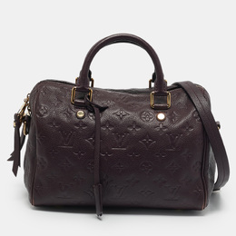Louis Vuitton: Фиолетовая сумка  Speedy 25