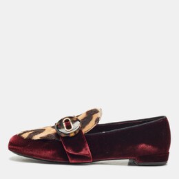 Prada: Бордовые лоферы 