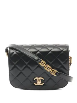 CHANEL Pre-Owned: Чёрная сумка 
