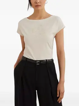 Lauren Ralph Lauren: Хлопковая футболка 