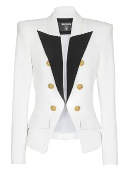 Balmain: Белая куртка 