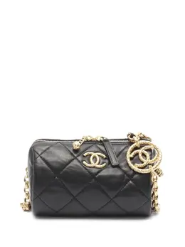 CHANEL Pre-Owned: Чёрная сумка 