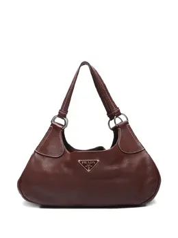Prada Pre-Owned: Коричневая сумка 