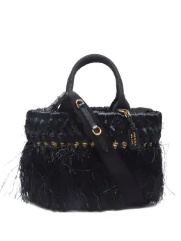 Prada Pre-Owned: Чёрная сумка-шоппер 