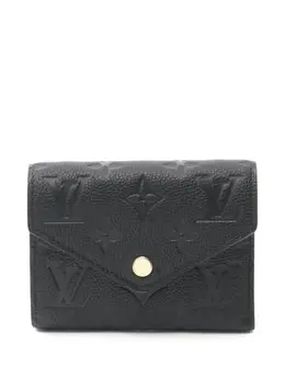 Louis Vuitton Pre-Owned: Чёрный кошелёк 