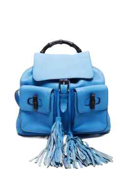 Gucci Pre-Owned: Голубой рюкзак 