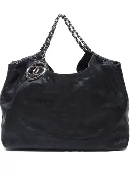 CHANEL Pre-Owned: Голубая сумка-шоппер 