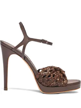 Casadei: Тёмные босоножки 