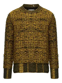MM6 Maison Margiela: Жёлтый свитер 