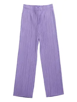 Pleats Please Issey Miyake: Фиолетовые брюки 