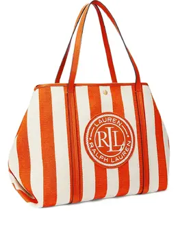 Lauren Ralph Lauren: Сумка-шоппер в полоску 