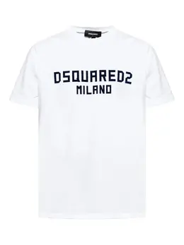 DSQUARED2: Белая футболка  Milano