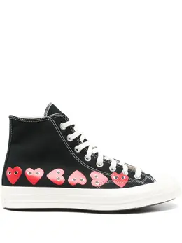 Comme Des Garçons Play: Чёрные кроссовки 