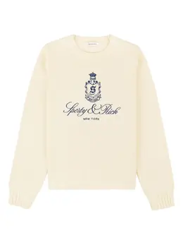 Sporty & Rich: Свитер с длинным рукавом 