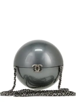 CHANEL Pre-Owned: Серебристый клатч 