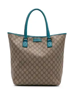 Gucci Pre-Owned: Голубая сумка-шоппер 