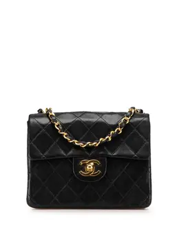 CHANEL Pre-Owned: Чёрная сумка через плечо 