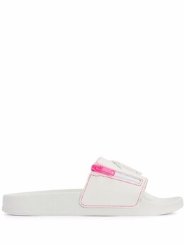 Giuseppe Zanotti: Белые шлёпанцы  Brett