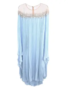 Badgley Mischka: Плиссированное платье 