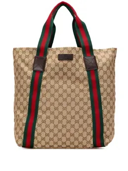 Gucci Pre-Owned: Коричневая сумка-шоппер 