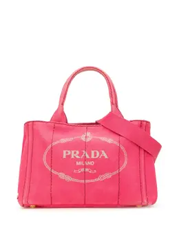 Prada Pre-Owned: Розовая сумка 