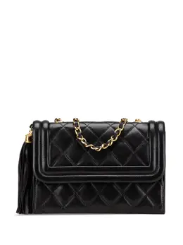 CHANEL Pre-Owned: Чёрная сумка через плечо 