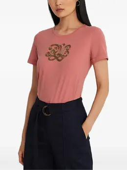 Lauren Ralph Lauren: Розовая футболка 