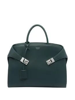 Ferragamo: Тёмная сумка-шоппер 
