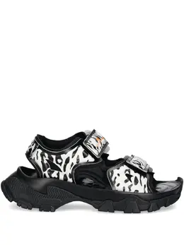adidas by Stella McCartney: Чёрные сандалии 