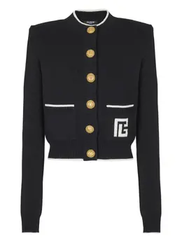 Balmain: Трикотажный кардиган 