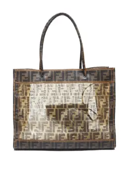 Fendi Pre-Owned: Коричневая сумка-шоппер 