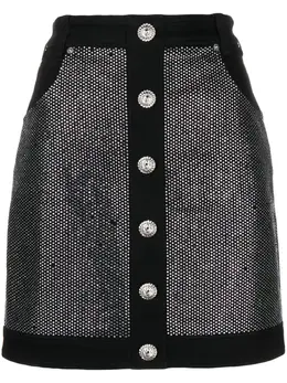 Balmain: Джинсовая юбка 