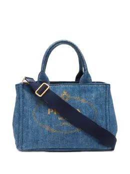Prada Pre-Owned: Голубая сумка 