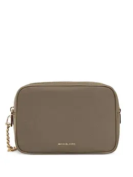 Michael Michael Kors: Зелёная сумка через плечо 
