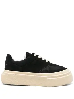 MM6 Maison Margiela: Чёрные кроссовки 