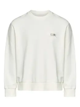 MM6 Maison Margiela: Белый свитшот 
