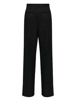 MM6 Maison Margiela: Чёрные брюки 