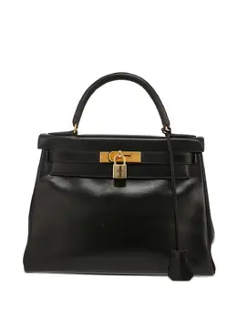 Hermès Pre-Owned: Чёрная сумка-шоппер 