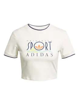 adidas: Футболка с принтом 