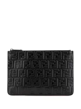 Fendi Pre-Owned: Чёрный клатч 