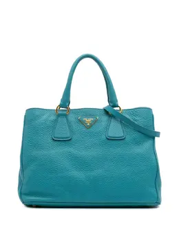 Prada Pre-Owned: Голубая сумка-шоппер 
