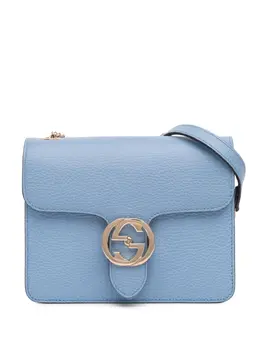 Gucci Pre-Owned: Голубая сумка через плечо 