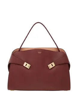 Ferragamo: Коричневая сумка-шоппер 