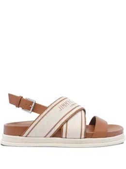 Jimmy Choo: Светлые сандалии 