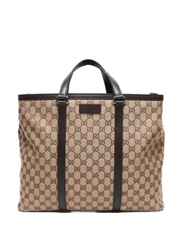Gucci Pre-Owned: Бежевая сумка-шоппер 