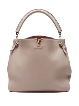 Louis Vuitton Pre-Owned: Бежевая сумка-шоппер 