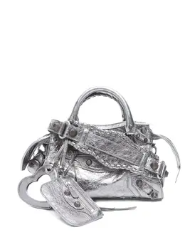 Balenciaga Pre-Owned: Серебристая сумка-шоппер 